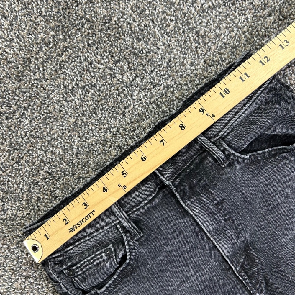 Mother The Swooner Ankle Jeans‎ Cat Got Your Tongue Faded Black Skinny Womens 25 - Picture 11 of 15